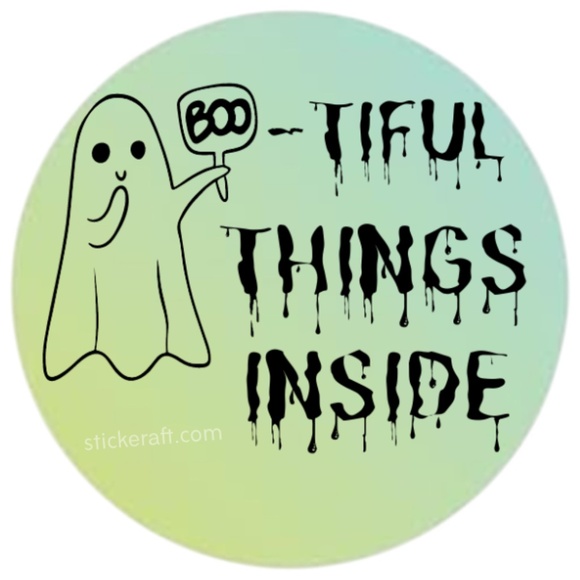 Bootiful Things Inside Stickers, Envelope Seals, Labels,13 colors to choose from - Picture 9 of 13